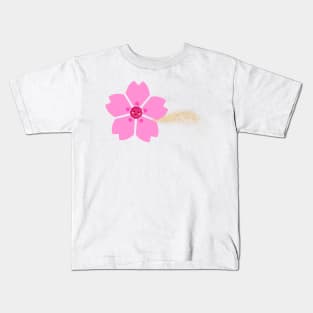 Happy floral cherry blossom Kids T-Shirt